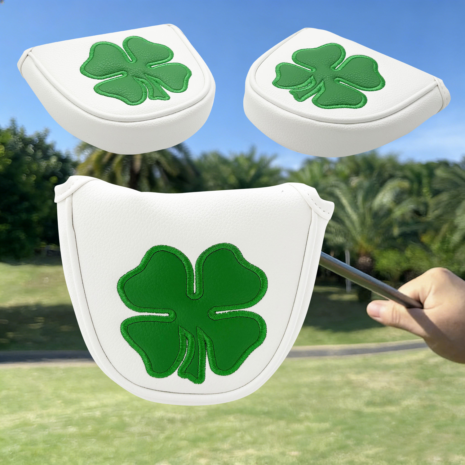 1pc Putter Head Cover, 'Clover - огляд і ціна Golf Putter